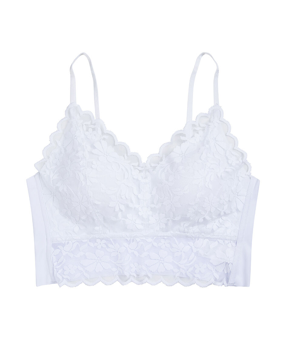 Bralette mujer seamless encaje
