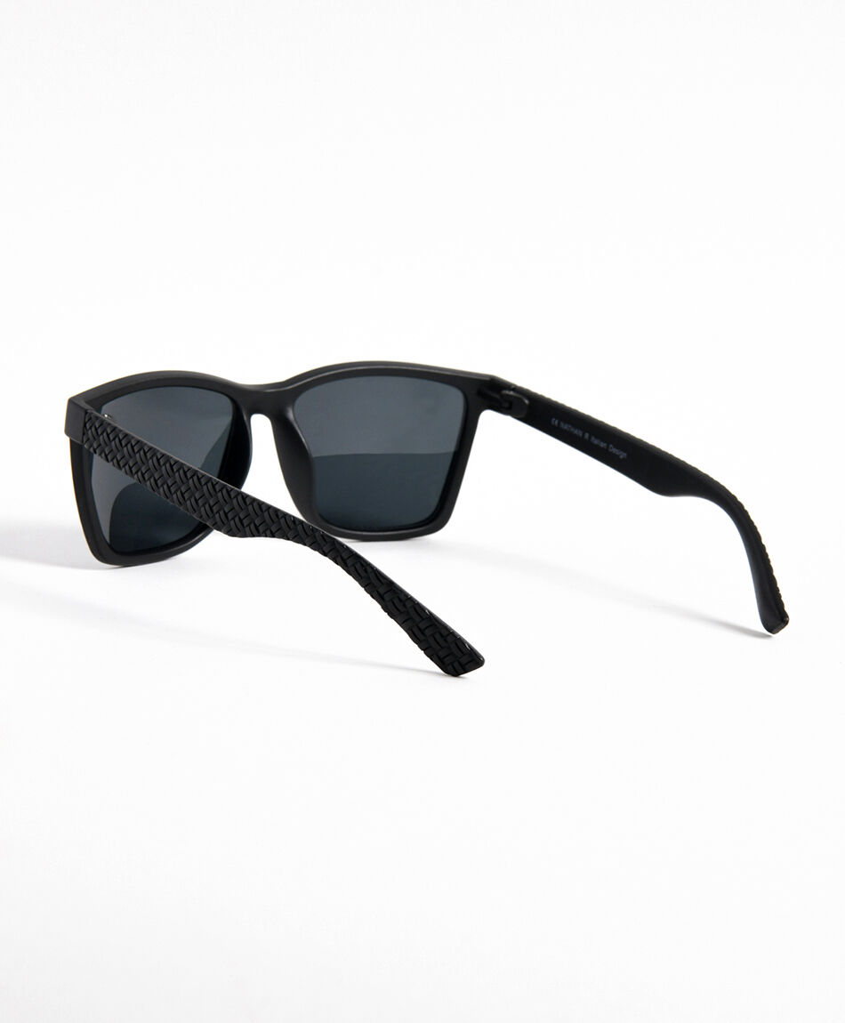Lentes hombre cuadrado negro