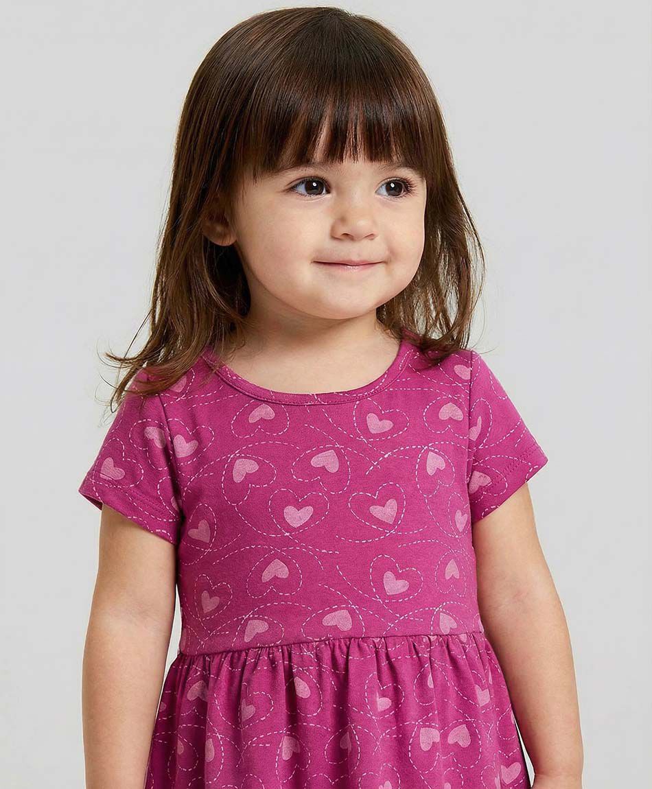 Vestido beb&eacute; corazones