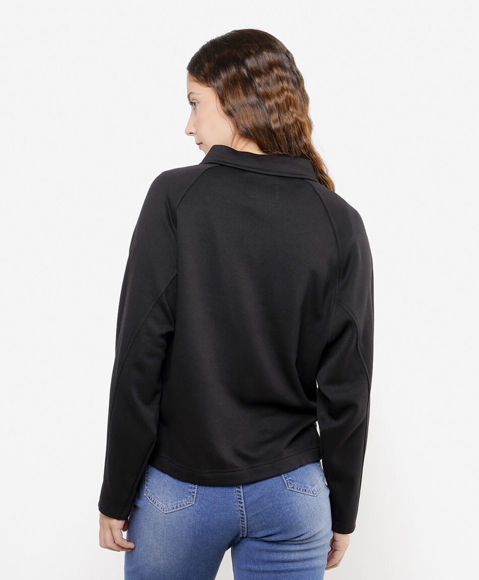 Campera mujer jersey bolsillos
