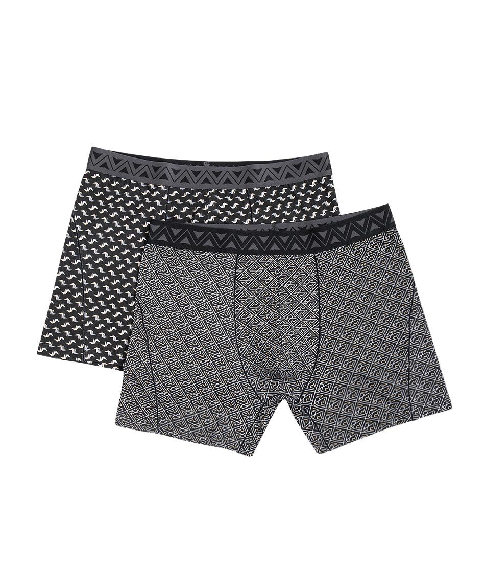 Pack 2 boxer hombre gris claro