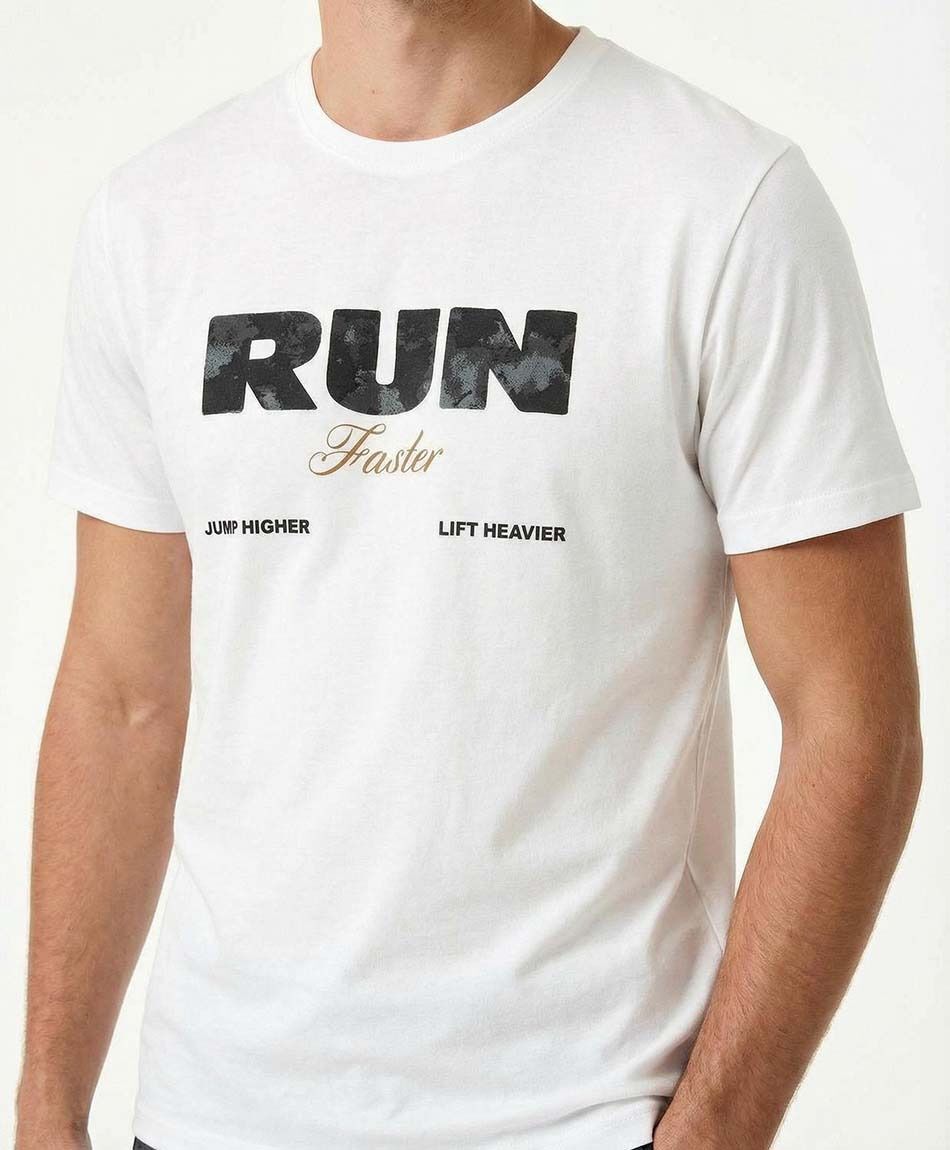 Remera deportiva hombre run faster