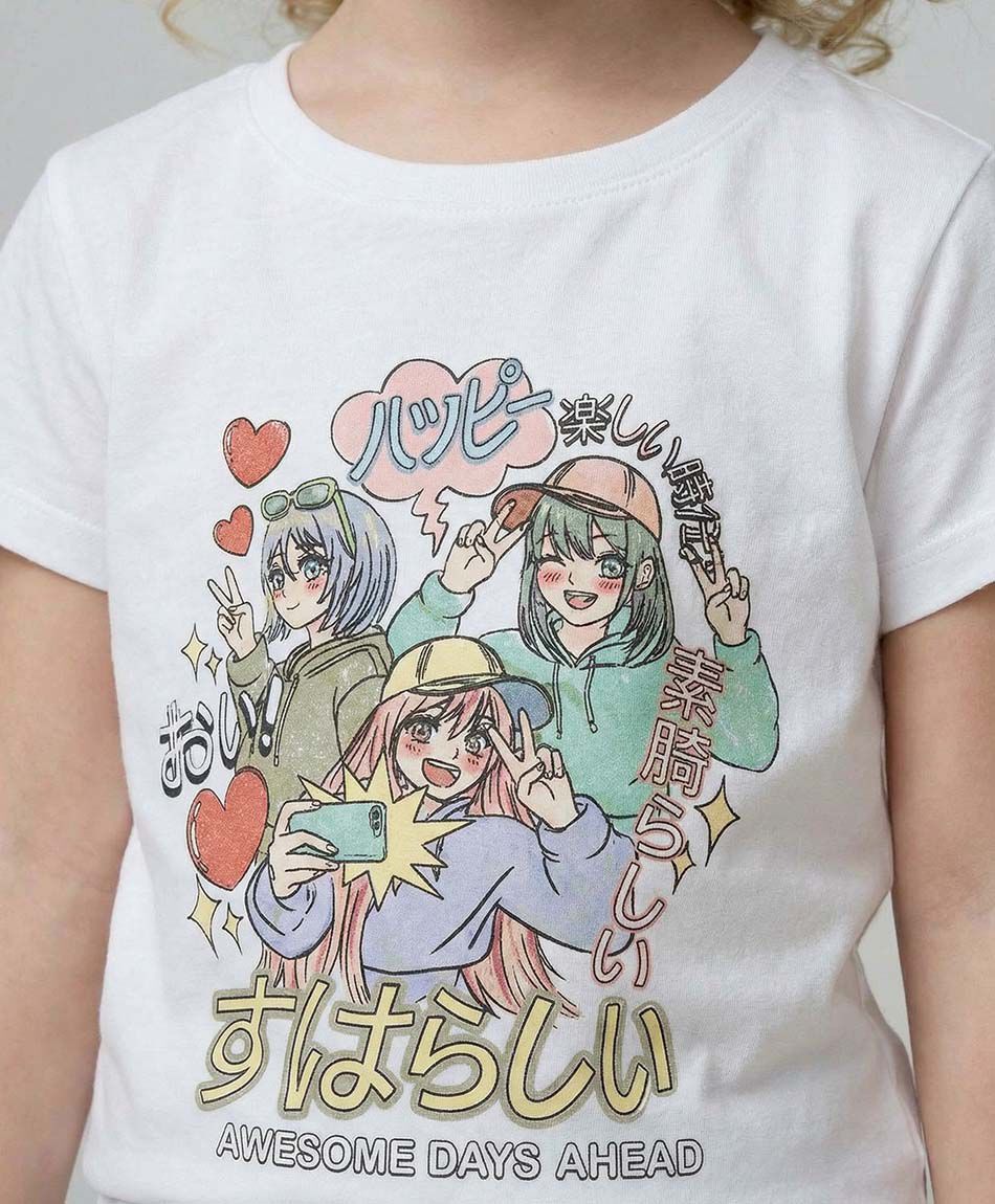 Remera ni&ntilde;a anim&eacute;
