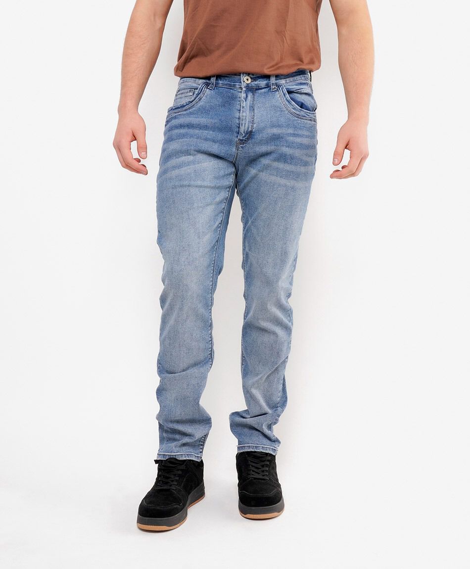 Jeans hombre desgastado slim fit