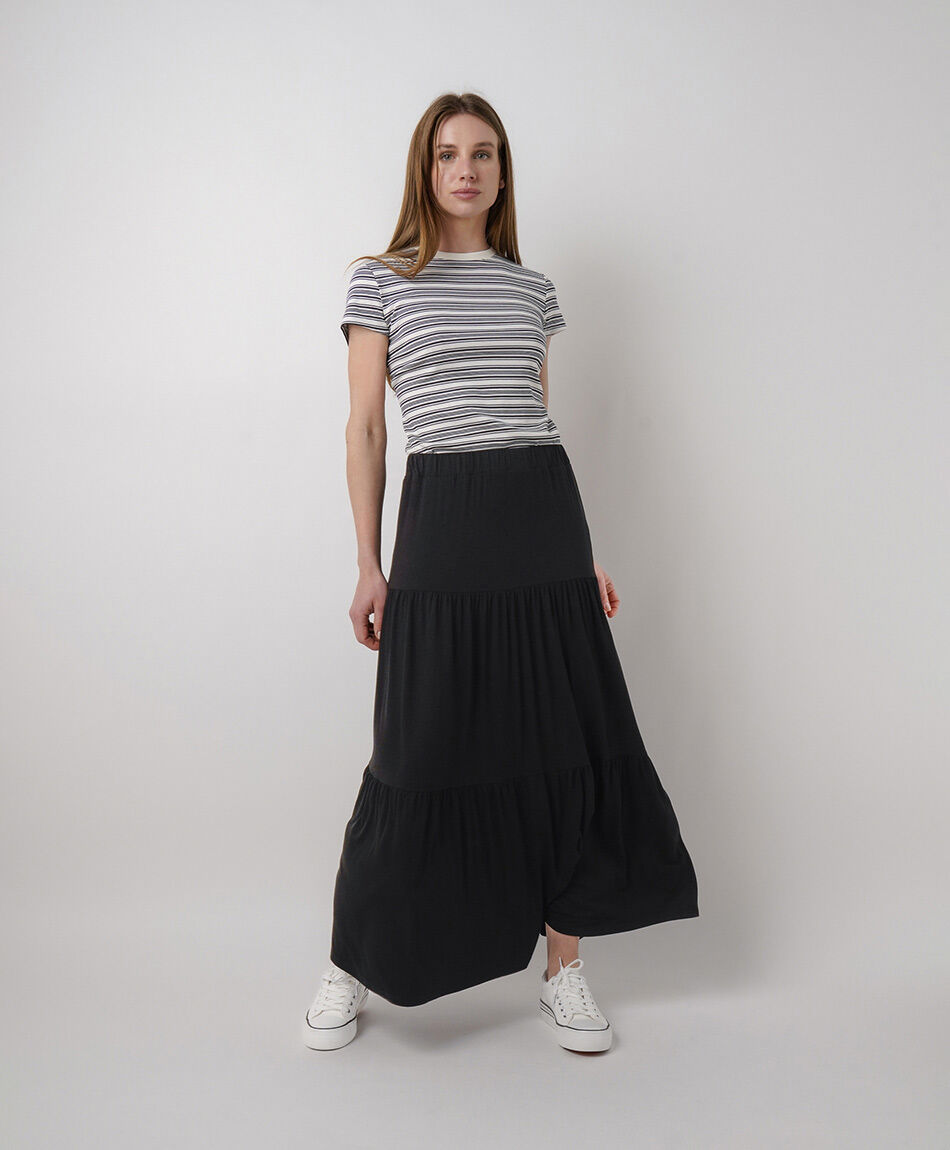 Pollera mujer pisos black