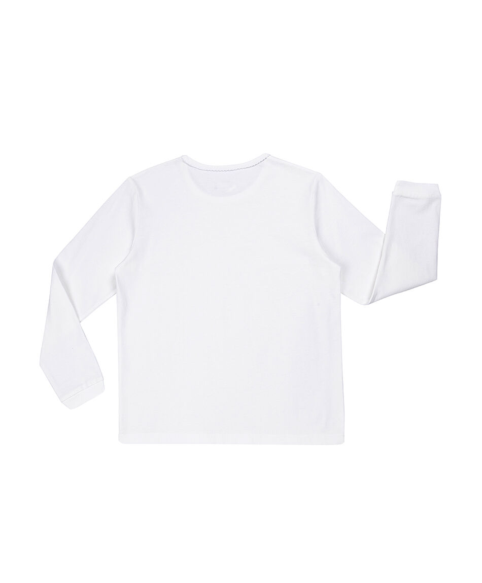 Camiseta escolar cuello redondo