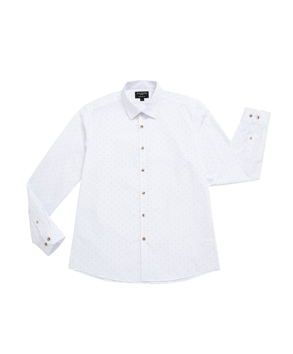 Camisa hombre manga larga puntos diminutos