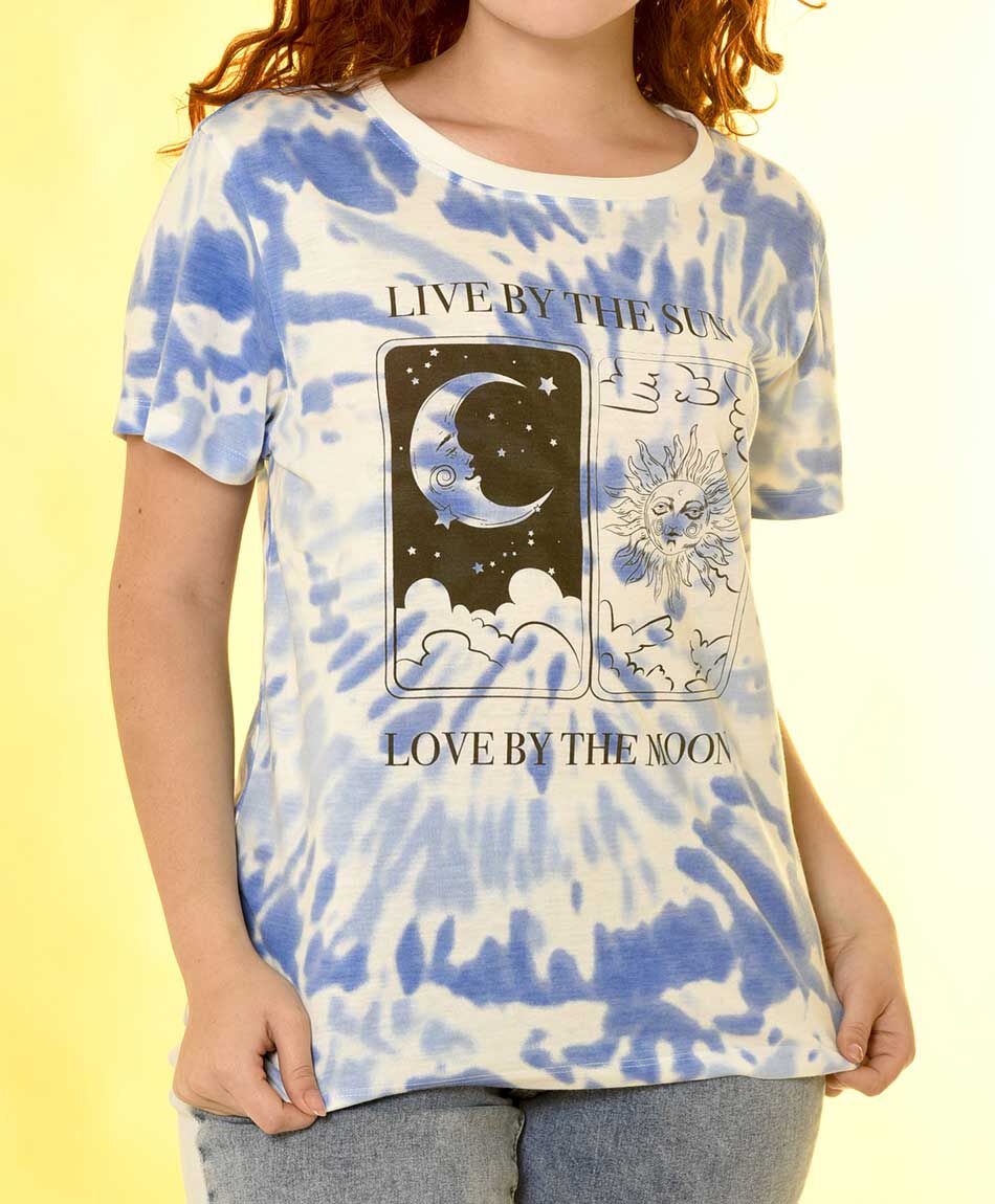 Polera tie dye astral