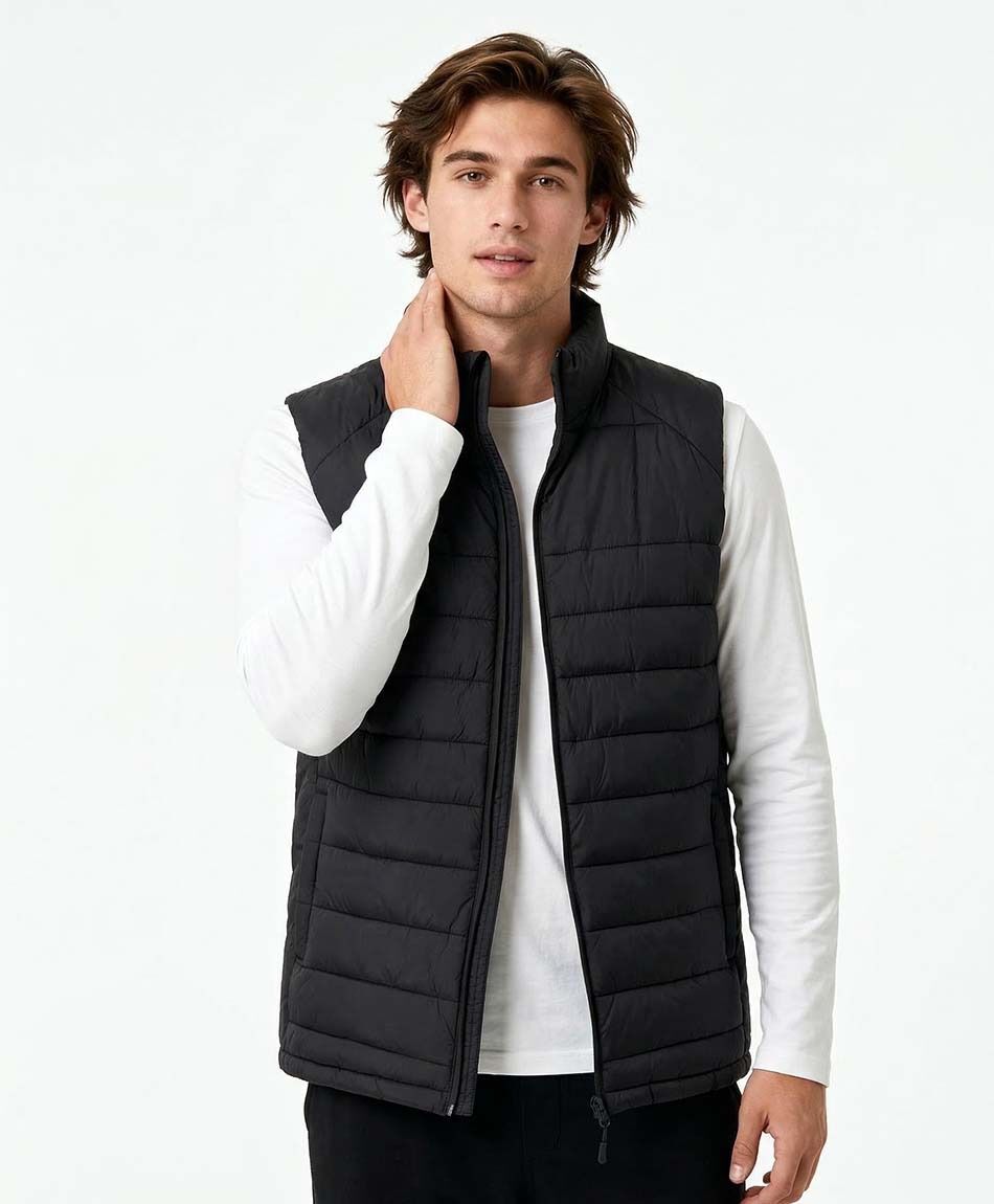 Campera deportiva hombre sin mangas negro