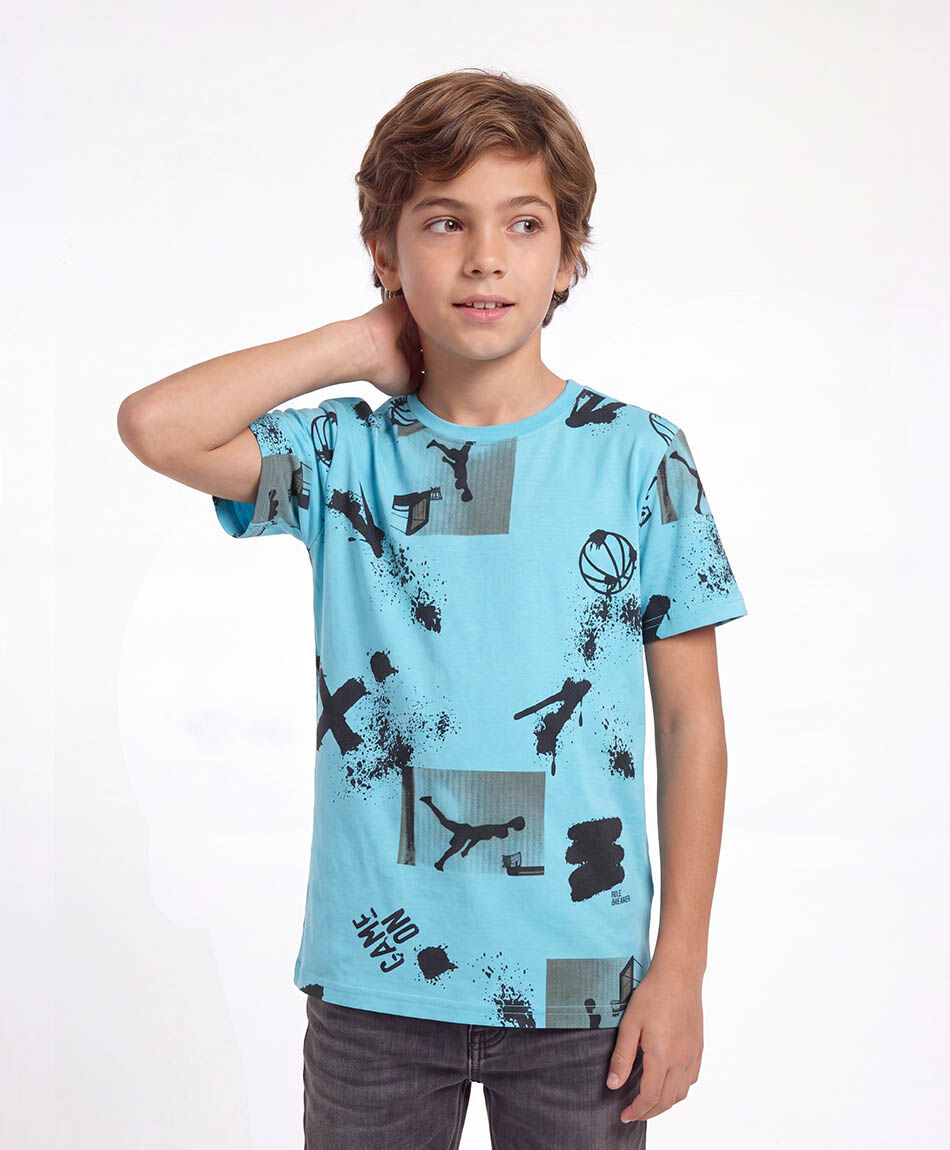 Remera nino basketball