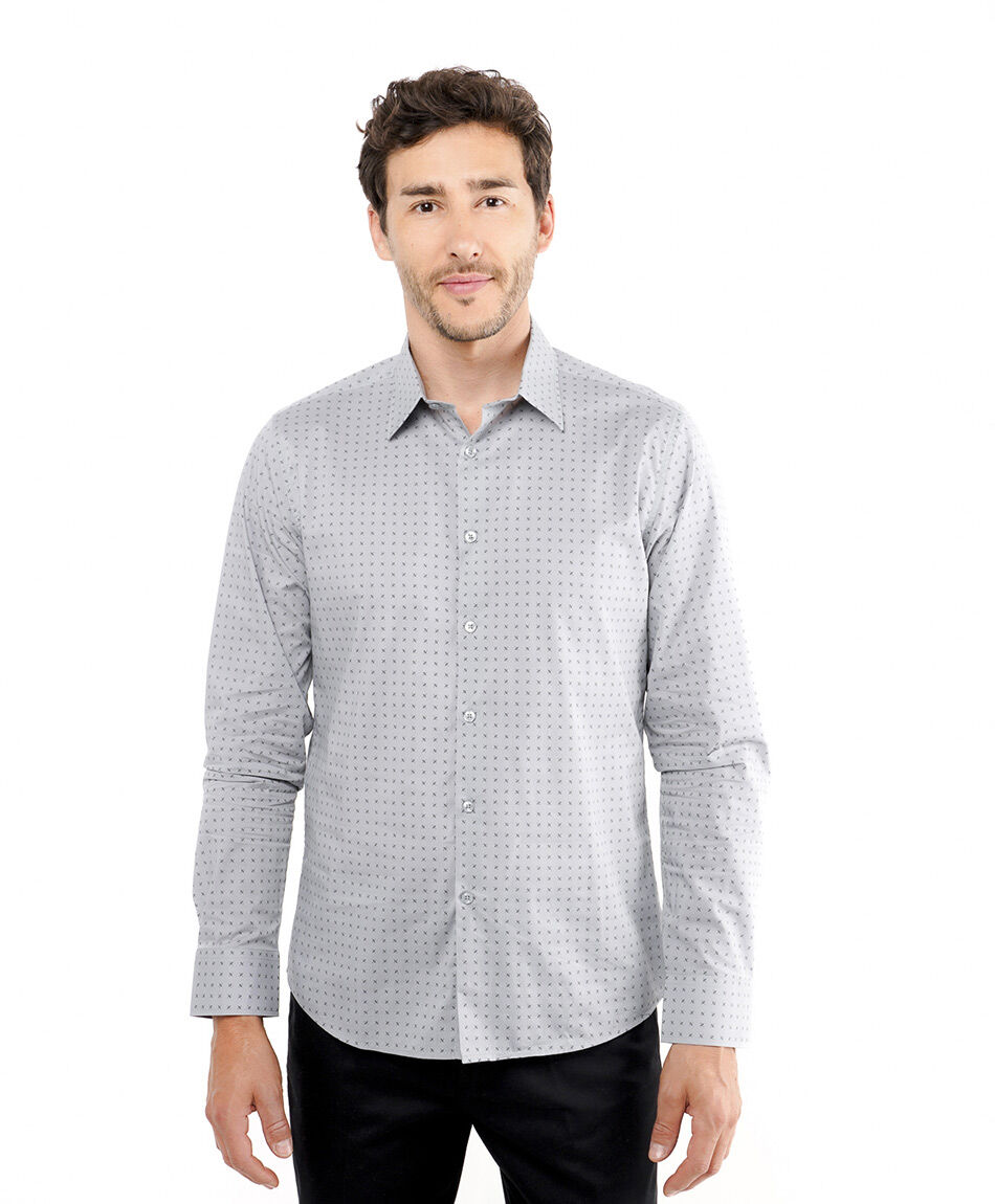 Camisa hombre formal dise&ntilde;o cuadros