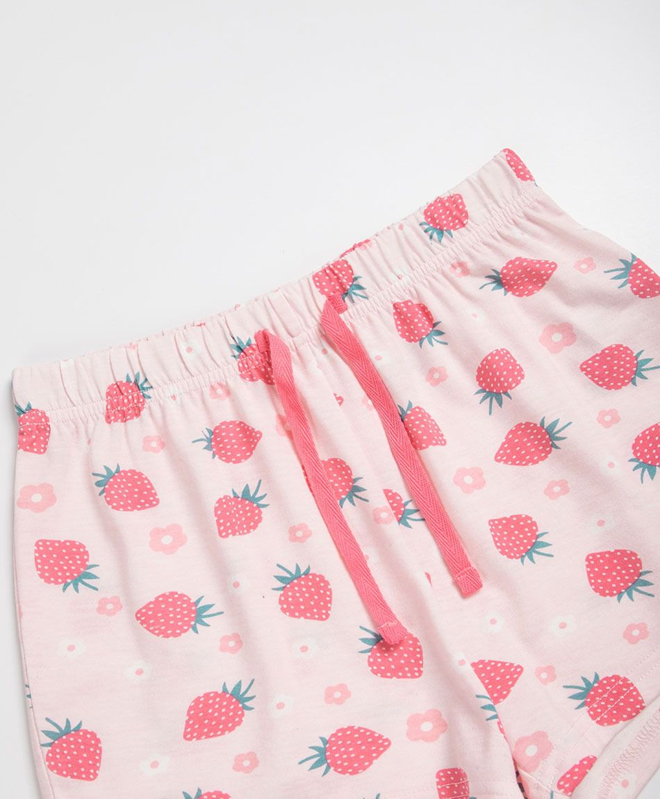 Pijama ni&ntilde;a frutillas