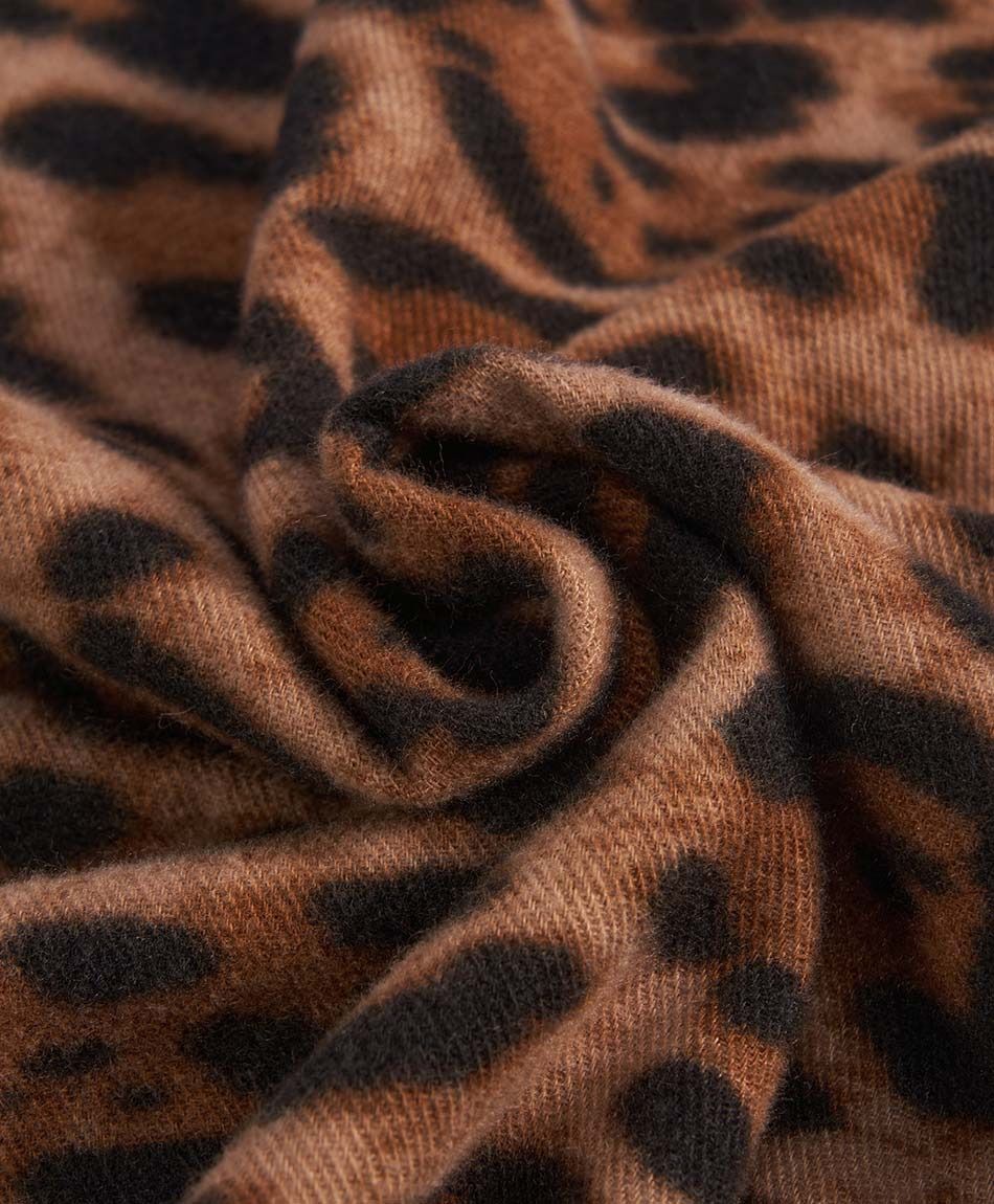 Ruana mujer animal print