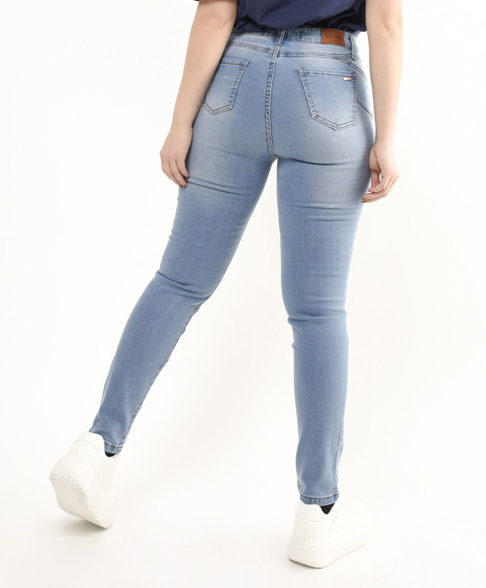 Jeans mujer semi push up skinny fit