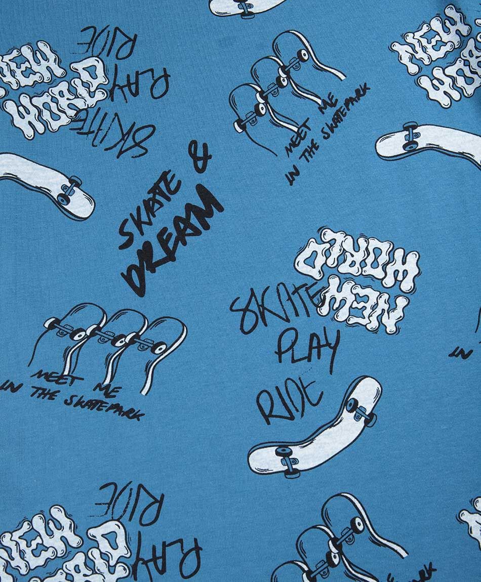 Remera ni&ntilde;o manga larga skates