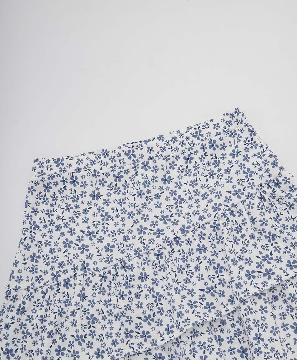 Falda ni&ntilde;a print floreado