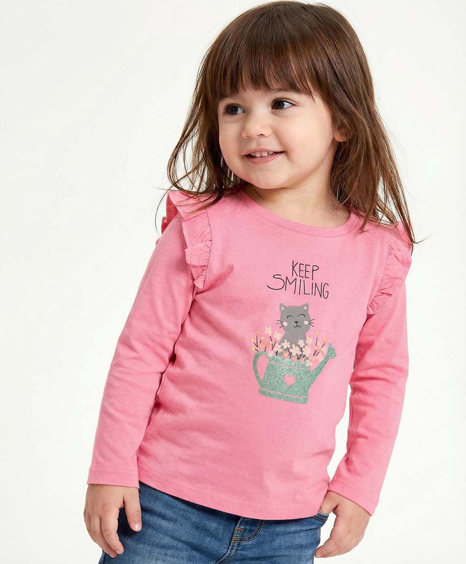 Remera beb&eacute; estampado gatuno