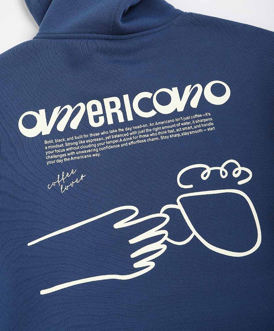 Buzo hombre doble estampado americano