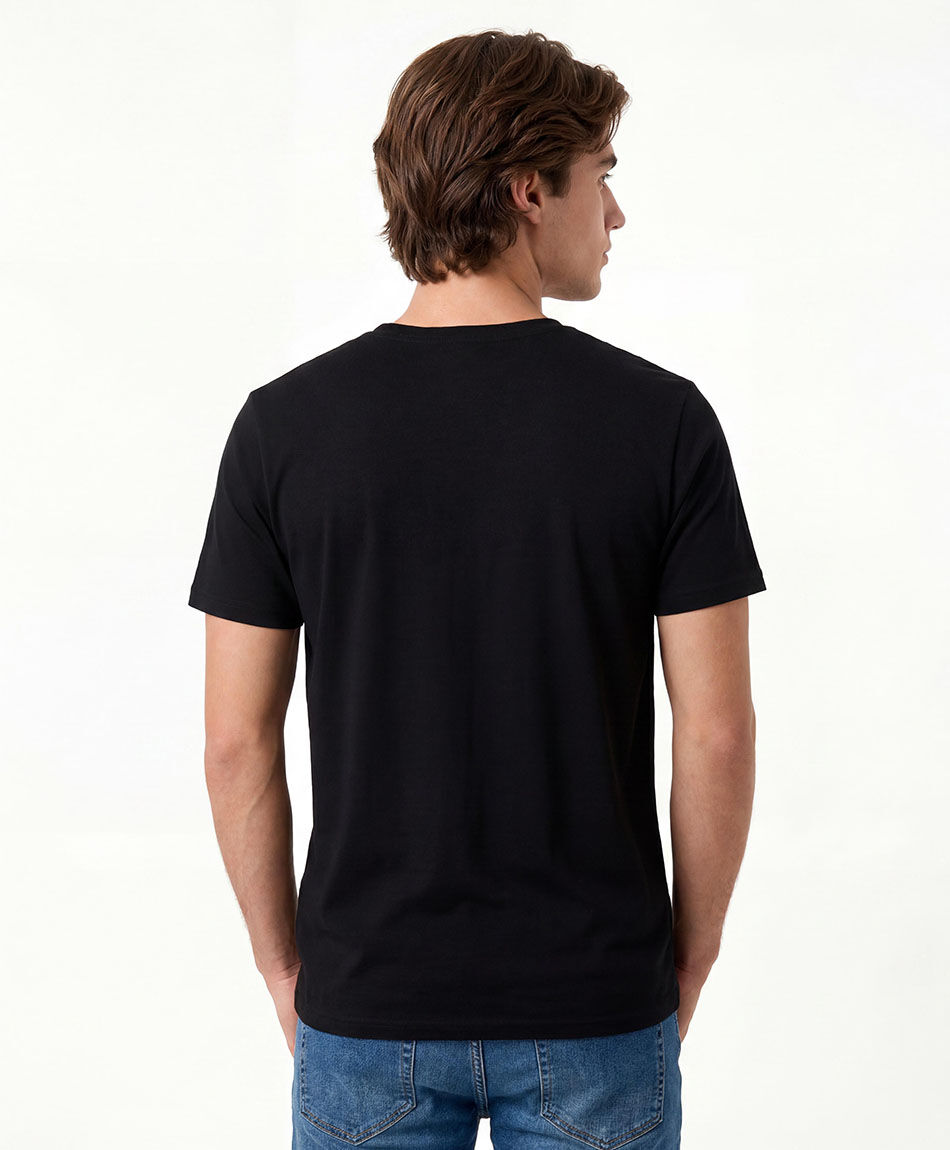 Remera hombre cuello en v lisa
