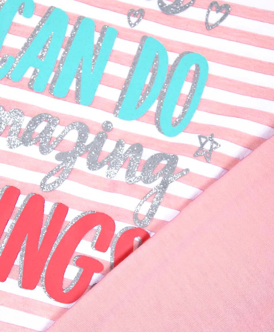 Pijama ni&ntilde;a l&iacute;neas frase