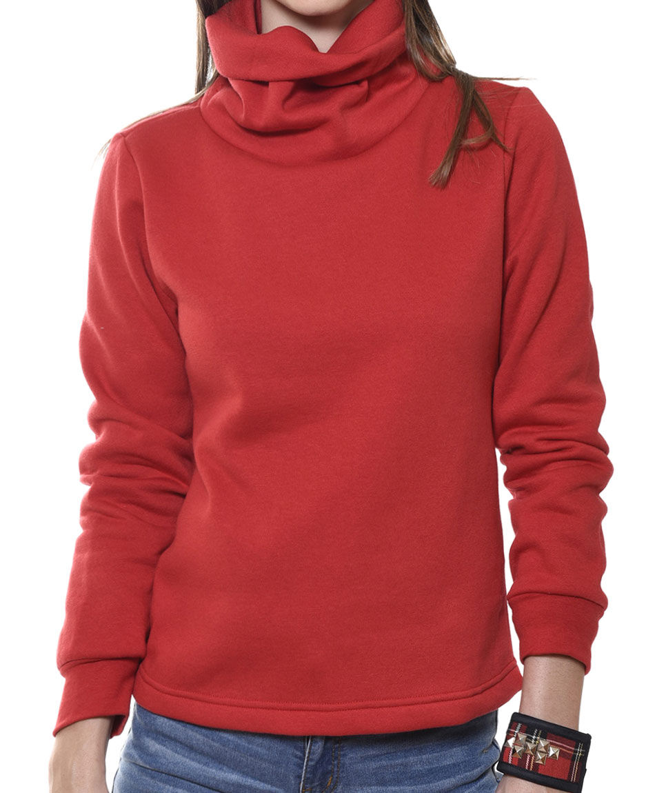 Poleron cuello tortuga