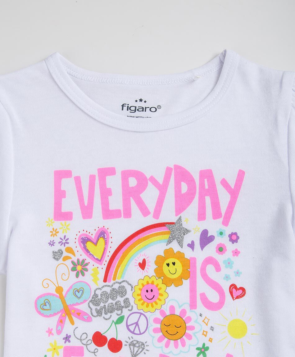Remera beb&eacute; blanca every days