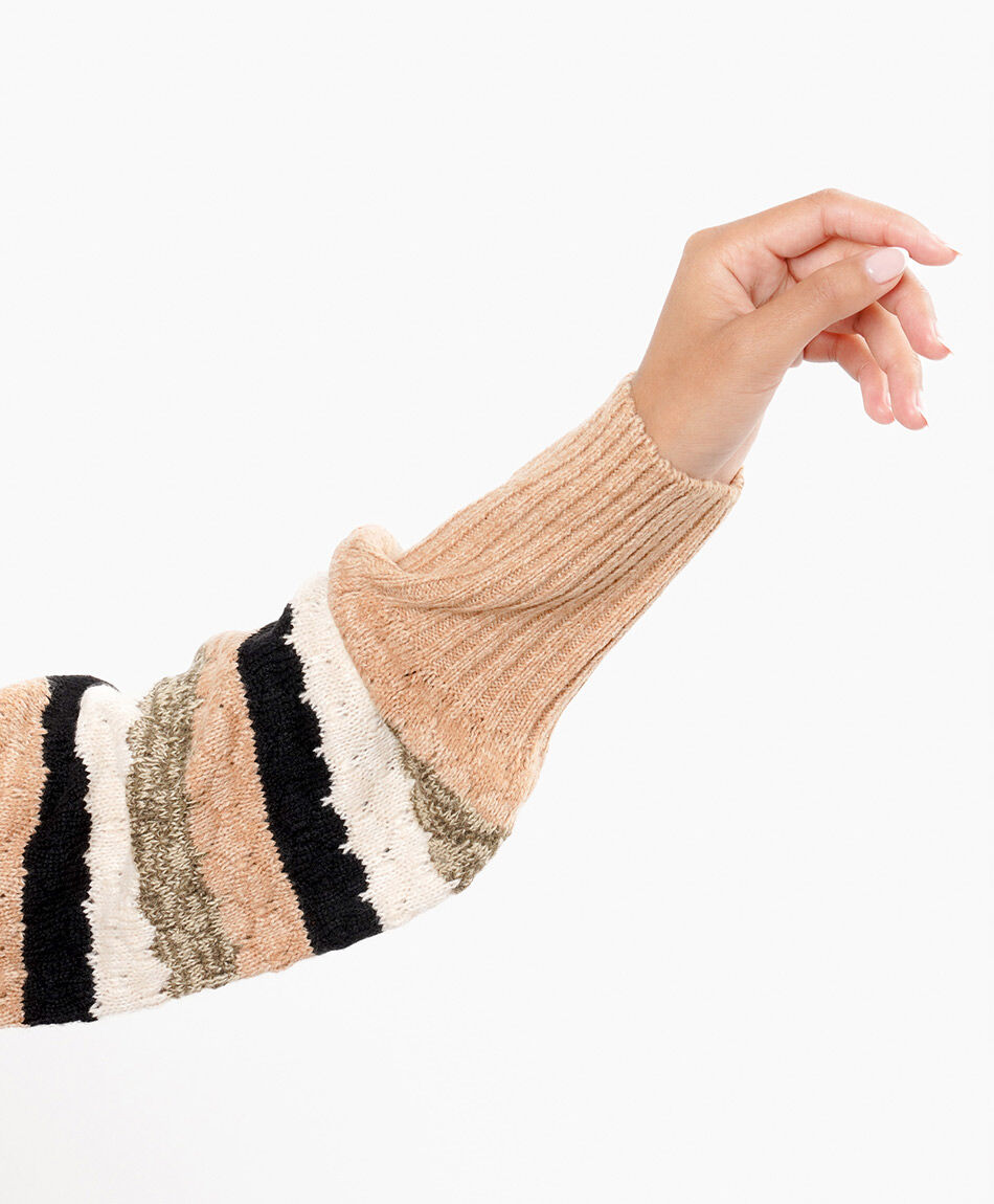 Sweater mujer dise&ntilde;o mil rayas