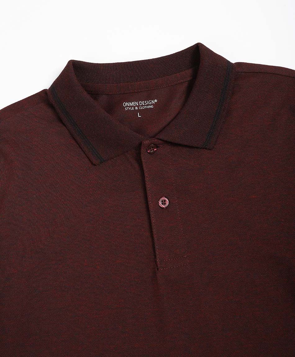 Remera hombre polo burdeo