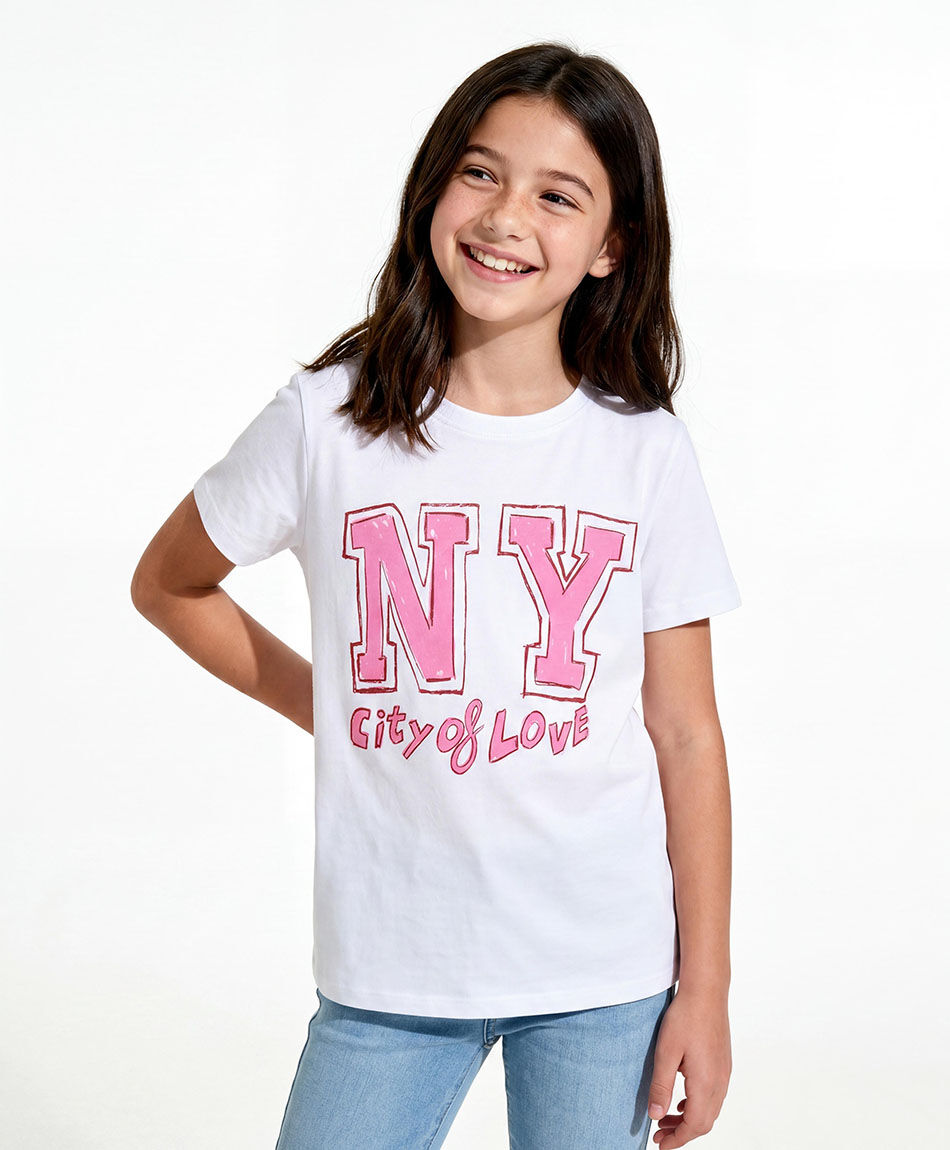 Remera ni&ntilde;a new york city