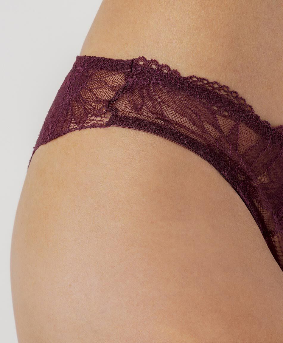 Tanga mujer encajes big flowers