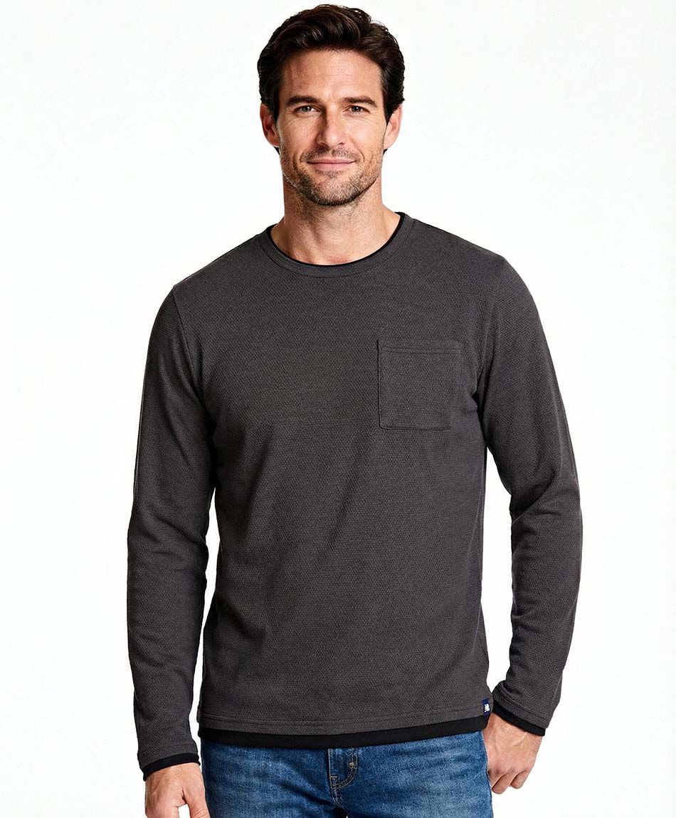 Remera hombre bolsillo b&aacute;sico