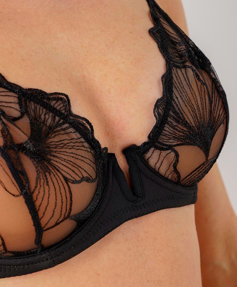 Corpi&ntilde;o mujer sin relleno negro