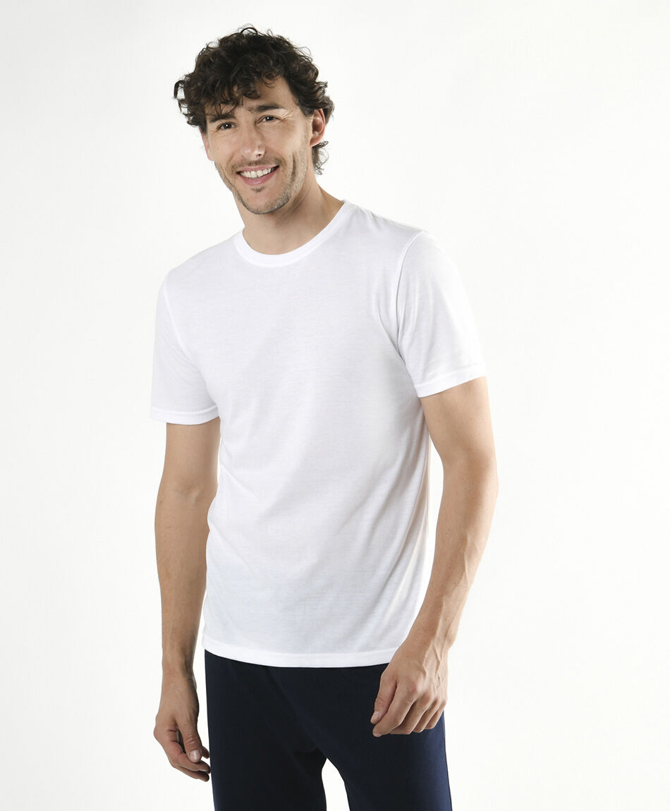 Pack 2 camisetas hombre lisas manga corta