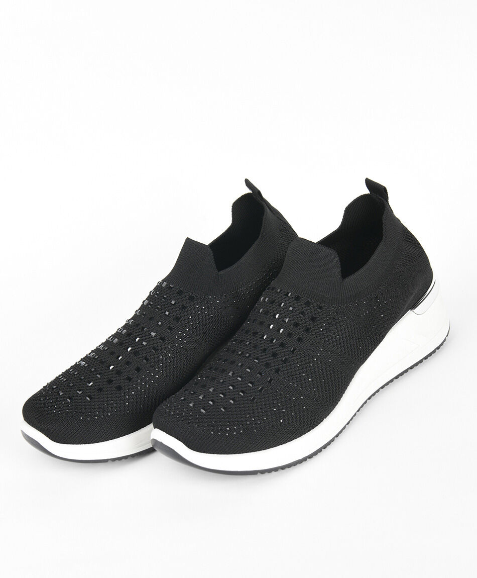 Zapatilla mujer slip on brillos