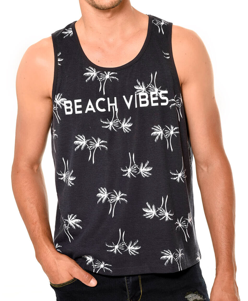 Polera surf estampada