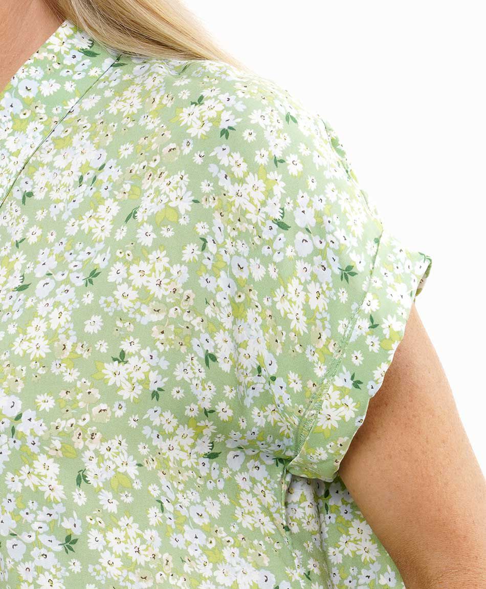 Camisa mujer dise&ntilde;o florcitas