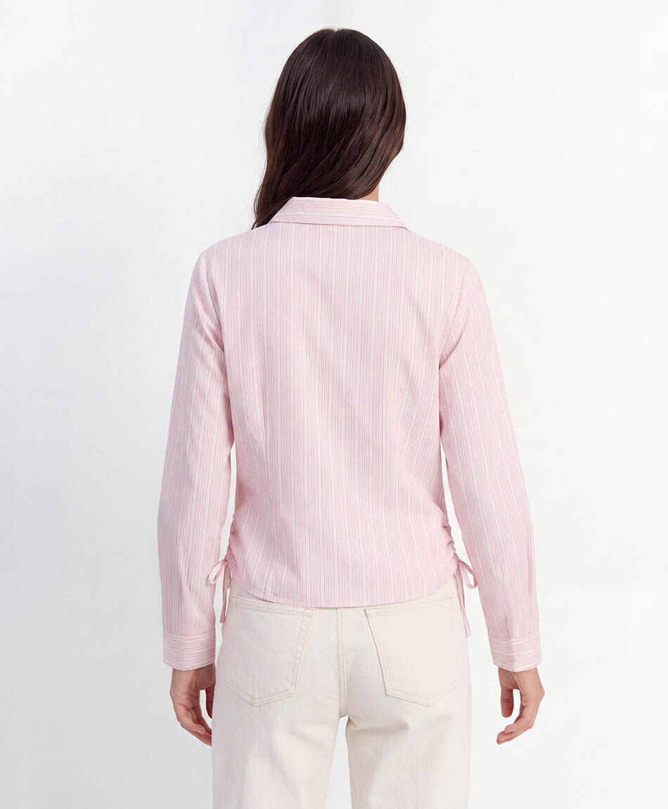 Camisa mujer l&iacute;neas recogida