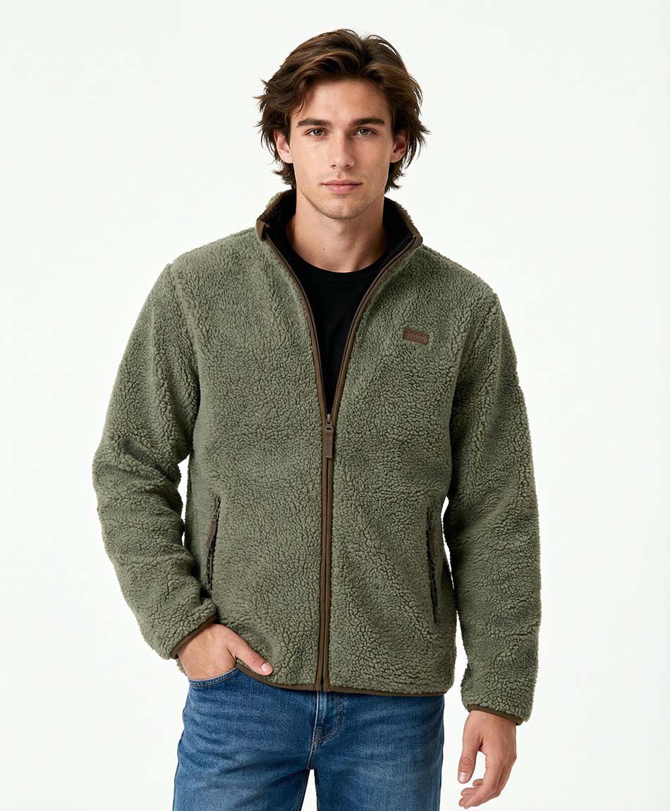 Campera deportiva hombre chiporro contraste