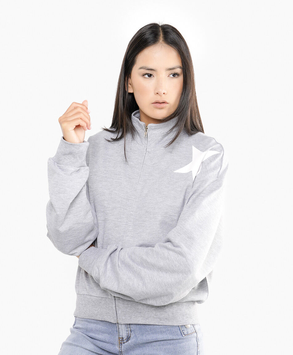 Poler&oacute;n mujer cierre estrella