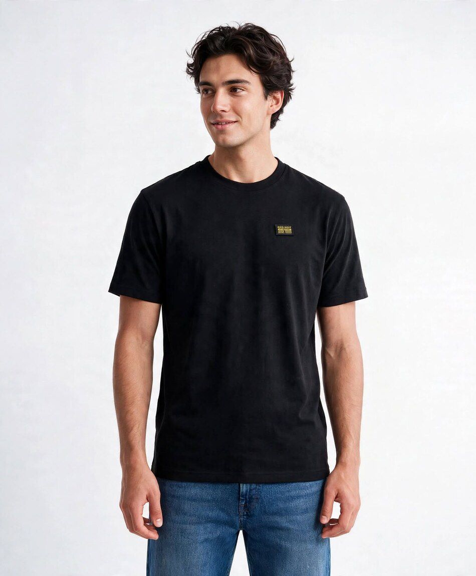 Remera hombre lisa logo