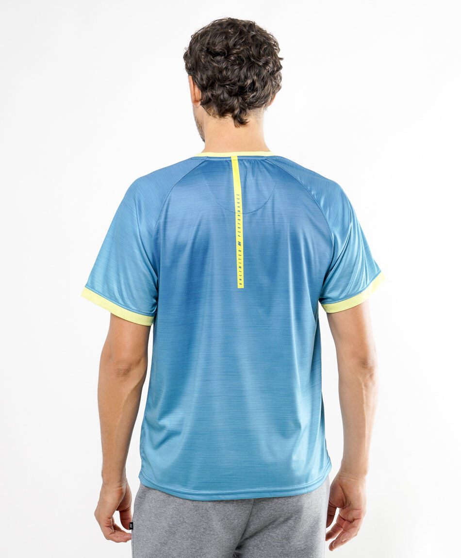 Remera deportiva hombre bicolor