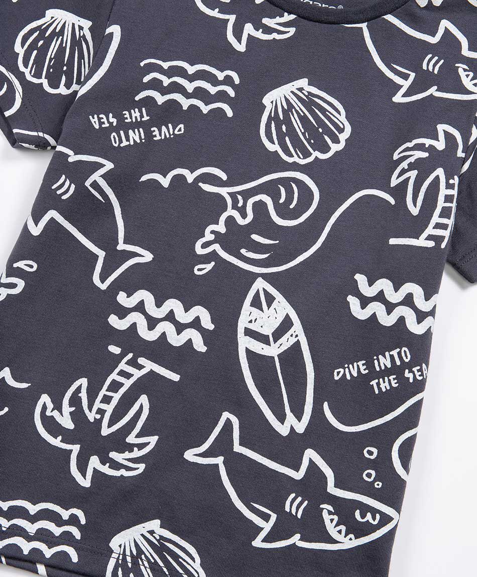 Remera beb&eacute; dibujos playa