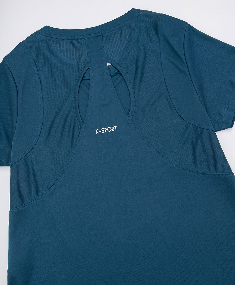 Polera deportiva mujer energy blue