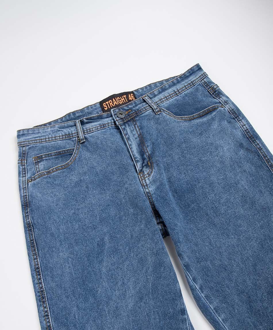 Jeans hombre straight azul