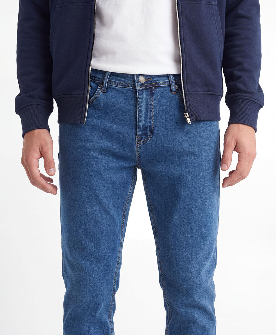 Jeans hombre skinny azul