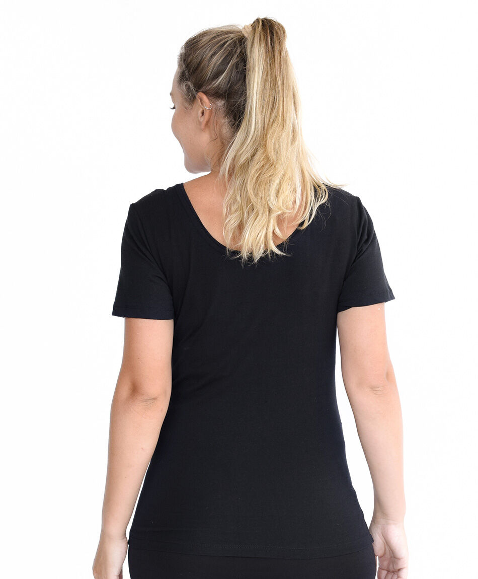 Remera maternal lisa costuras