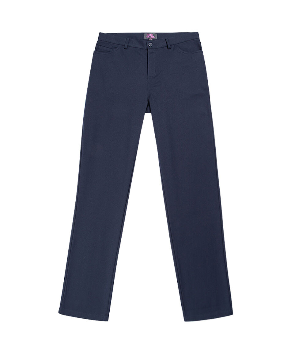 Pantal&oacute;n escolar liso azul