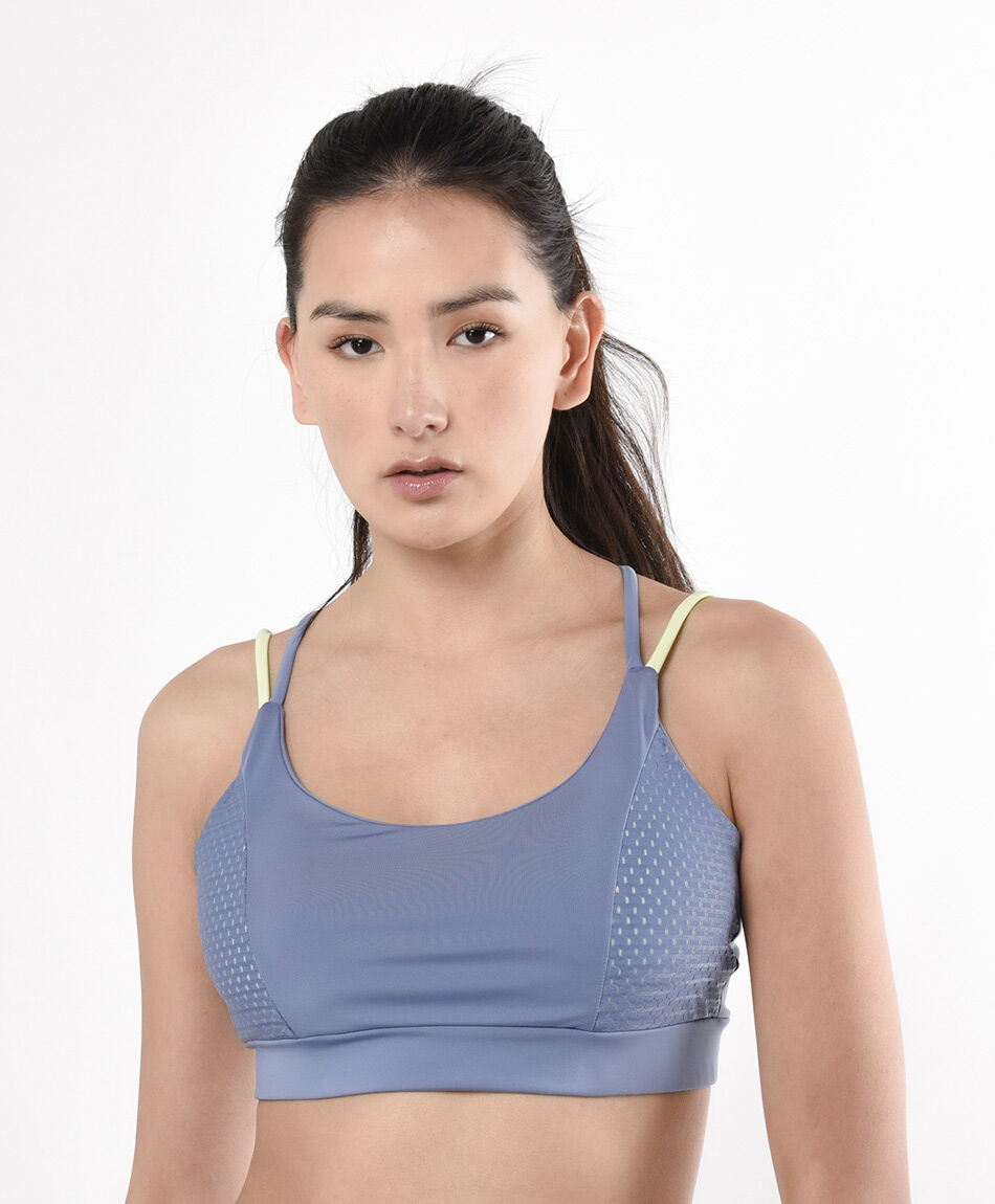 Top deportivo mujer azul