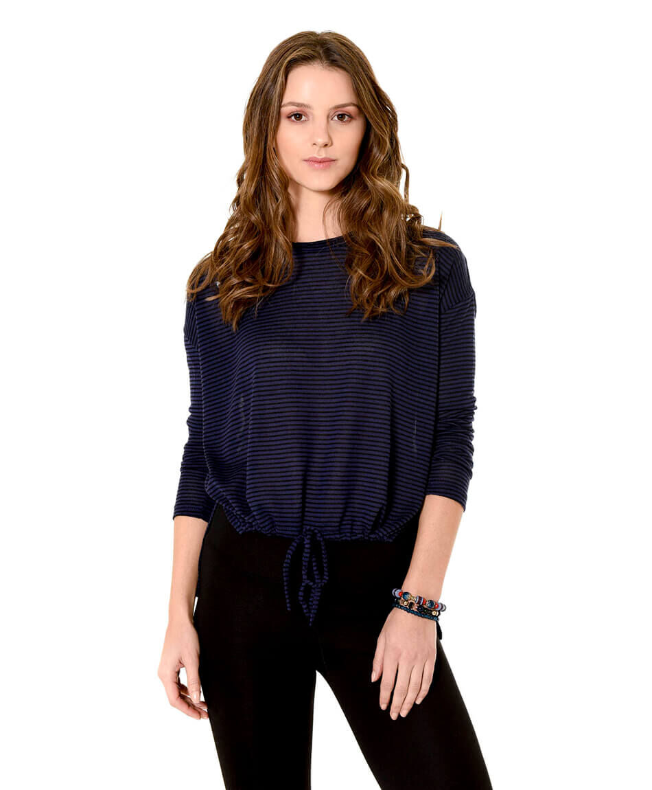 Polera jacquard