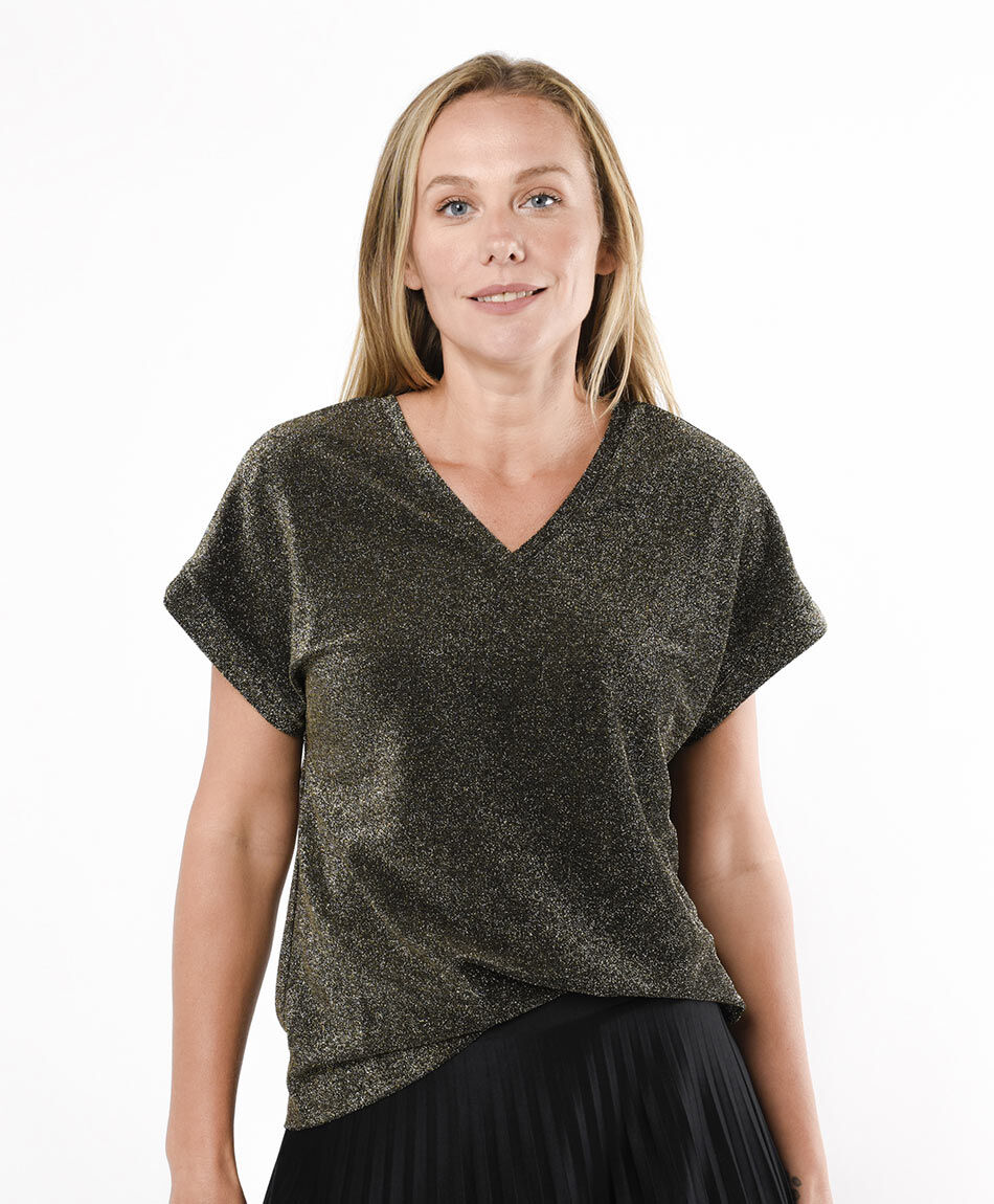 Remera mujer brillante